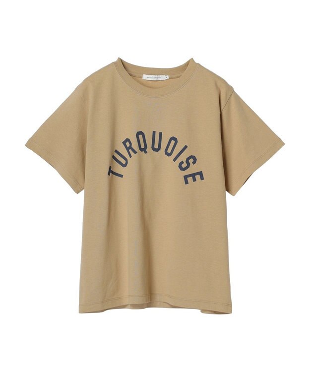 AMERICAN HOLIC ＴＵＲＱＵＯＩＳＥロゴカットプルオーバー Light Beige