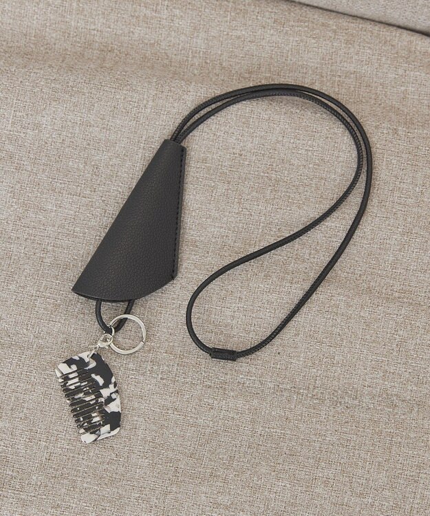 AMERICAN HOLIC コーム付きネックレスキーチャーム Black