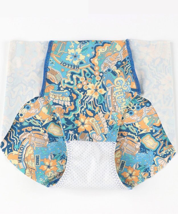 CW-X 【WOMEN】 CW-X 【CHUMS (チャムス)コラボ】 スポーツショーツ すそがズレあがりにくい 吸汗速乾(本体) ストレッチ性(本体) はきこみ丈あさめ レディース LNY200 /ワコール ブルー