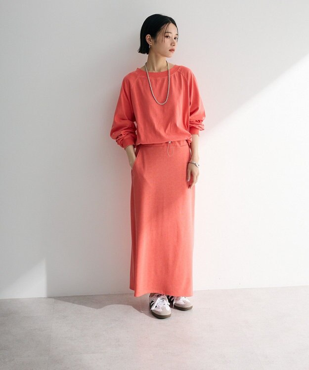 Green Parks ピグメントボートネックプルオーバー Pink