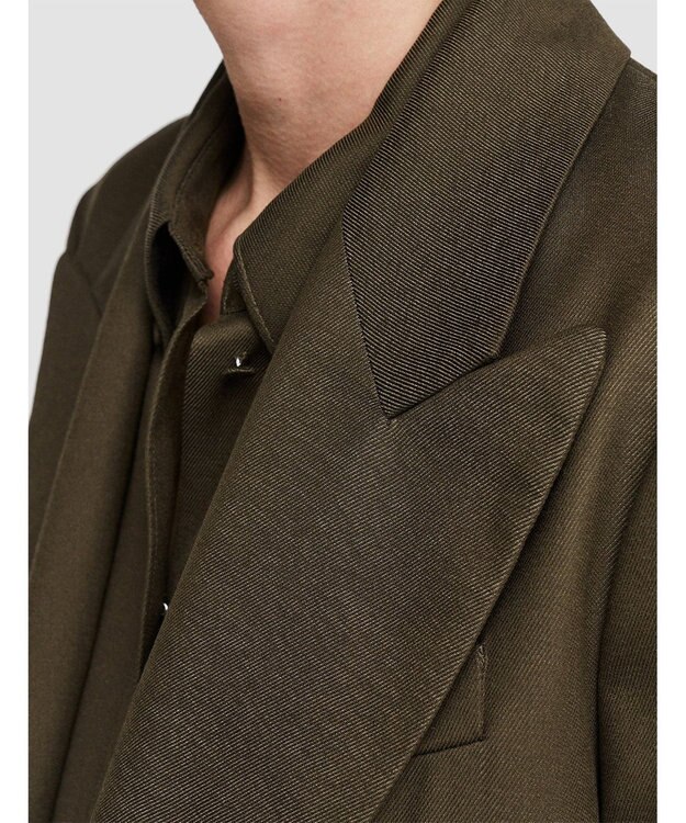 JOSEPH ビスコースツイル　ダブルブレステッドジャケット Hass Avocado