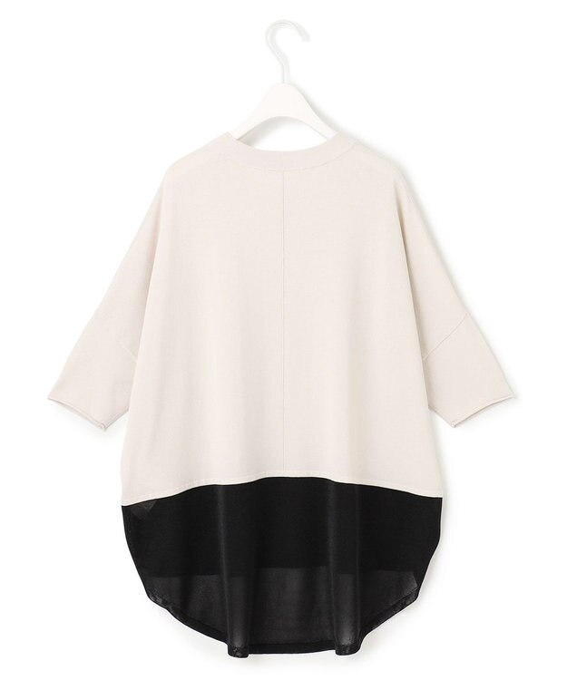 ICB L 【接触冷感・UVカット・洗える】VIS/NYハイゲージ シアーコンビニット トープ×ブラックシアー系