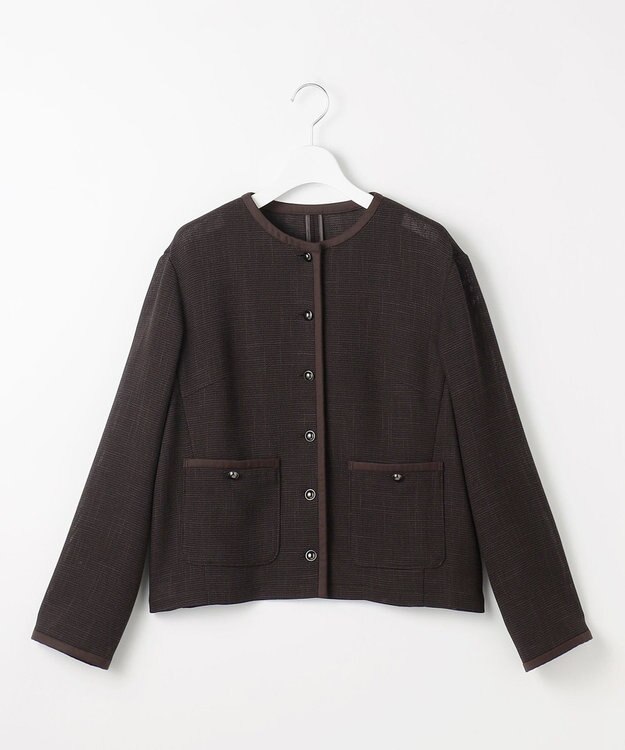 自由区 L ライトカラミライト ジャケット ダークブラウン