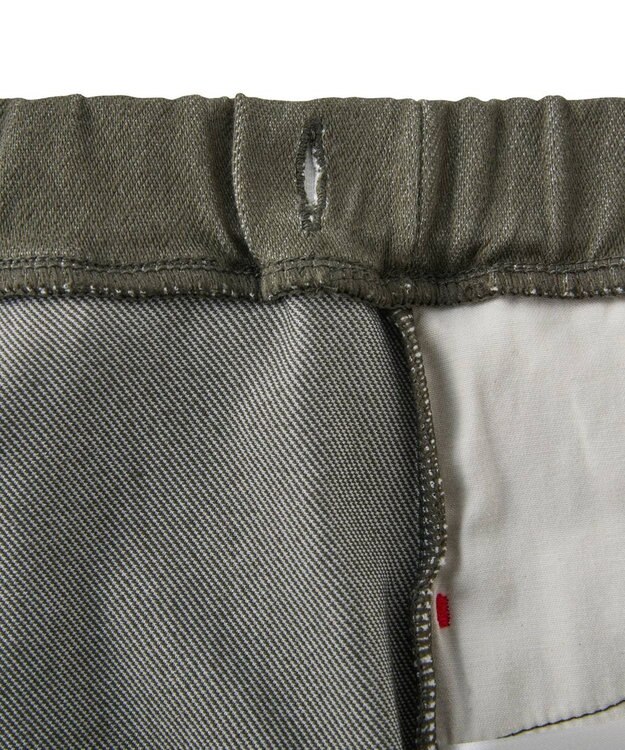 MIKI HOUSE HOT BISCUITS 【80-120cm】【Everyday Series】ワンポイント ストレッチ6分丈パンツ カーキ