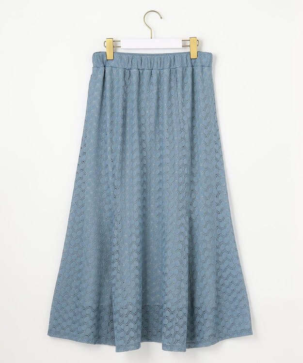 ANY SIS 【洗える】レースマーメイド スカート ライトブルー