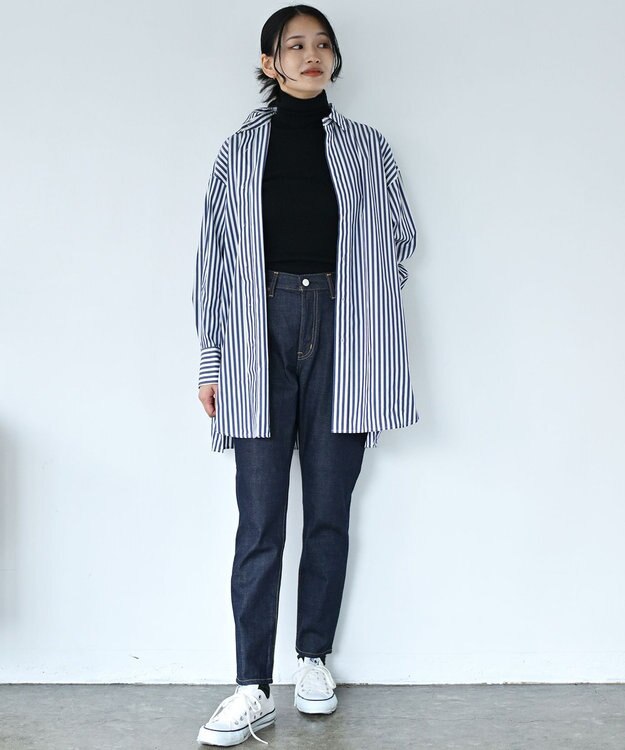 caqu FS relaxpencil Ⅱ 腰回りユッタリ テーパードデニム re.birth