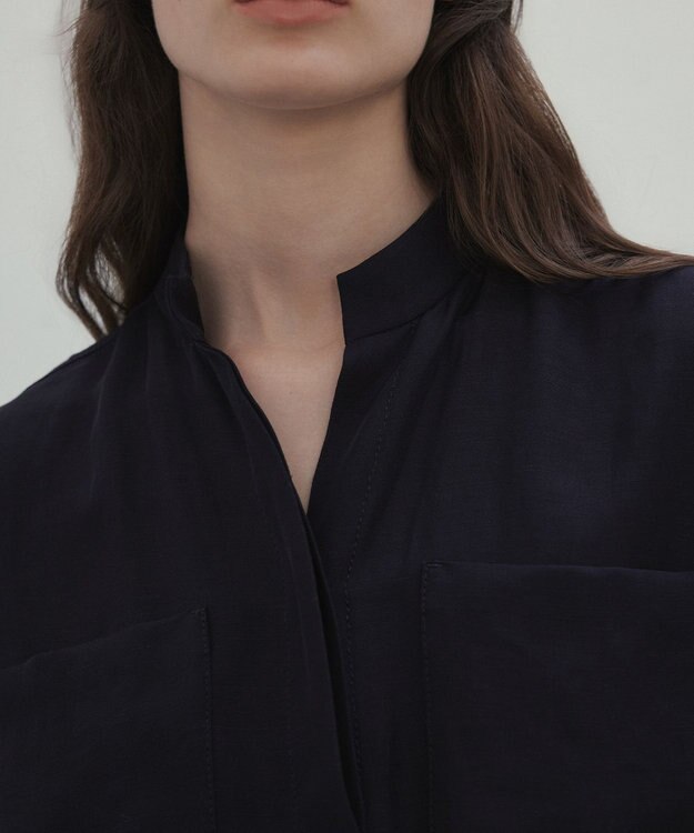 BEIGE， 【洗える】BERNARD / リネンノースリーブオールインワン Navy