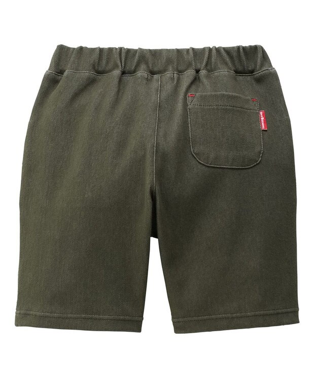 MIKI HOUSE HOT BISCUITS 【80-120cm】【Everyday Series】ワンポイント ストレッチ6分丈パンツ カーキ