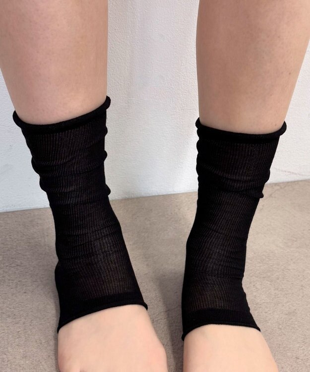 WEGO 細リブトレンンカ ブラック