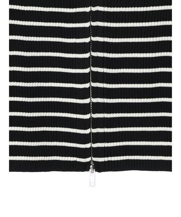 Green Parks ・ＥＬＥＮＣＡＲＥ　ＤＵＥ　Ｗ　ＺＩＰ　ボーダーカーデ Black