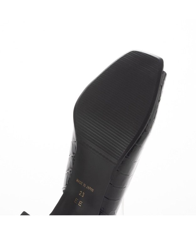 Riz raffinee <Riz raffinee>スクエアカットバックベルトサンダル ブラックカタオシ