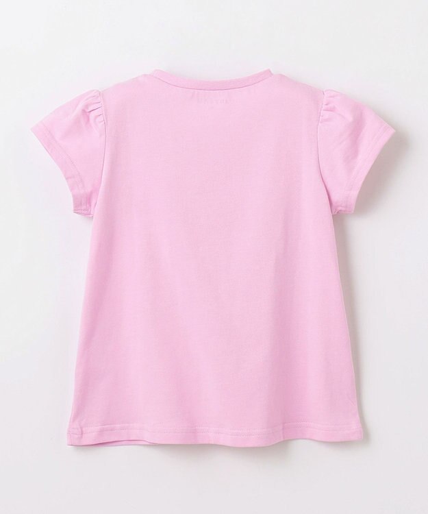 ANY KIDS フォトプリント ネコ Tシャツ ピンク