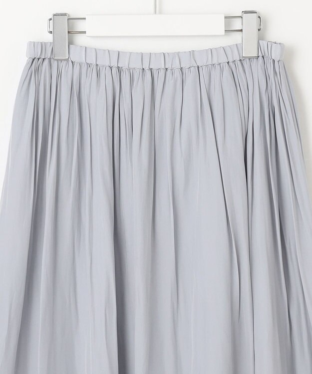 J.PRESS LADIES 【洗える】 Dyed Dechine Air Flow スカート サックスブルー系