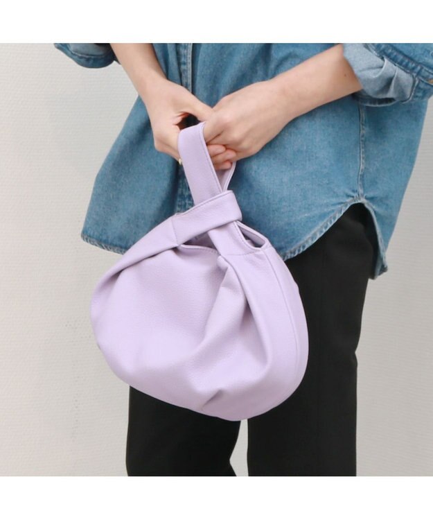 UNBILLION カシュカシュ cachecache / ワンハンドルラウンドバッグ ラベンダー