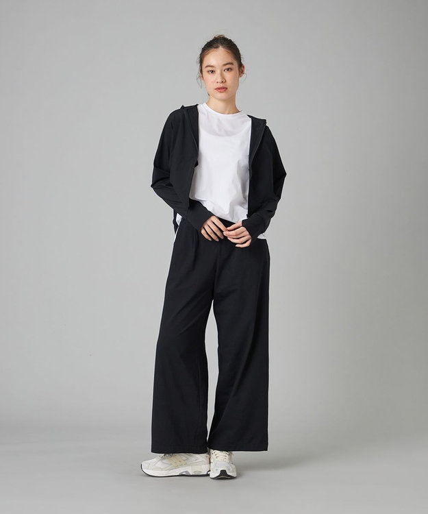 Chacott Chacott BALANCE EasyCare+ワイドパンツ ブラック