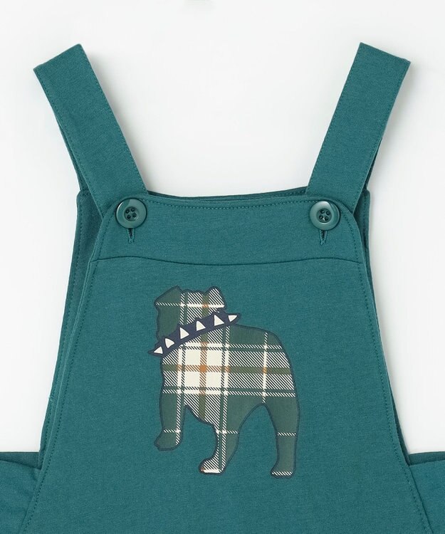 J.PRESS KIDS 【BOX付き】【80-90㎝】長袖Tシャツ&オーバーオール セット グリーン系