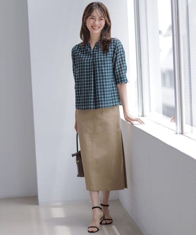 J.PRESS LADIES スエードコンビ トートバッグ ダークブラウン系