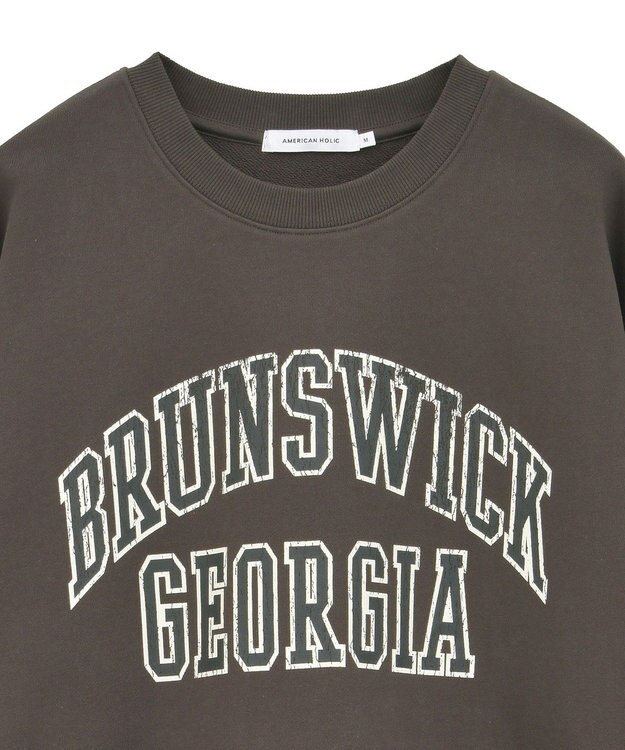 AMERICAN HOLIC 【WEB限定】BRUNSWICK GEORGIA BIGスウェット Brown