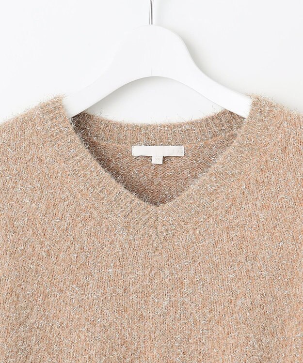 自由区 S 【カタログ掲載】フェザーラメプルオーバー ニット モカ