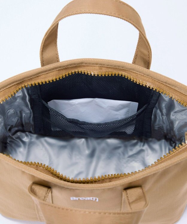 TOPKAPI 【Breath TOPKAPI】CHILLGO 保冷バッグ付き ショルダー付き ナイロン トートバッグ M / 撥水 ベージュ