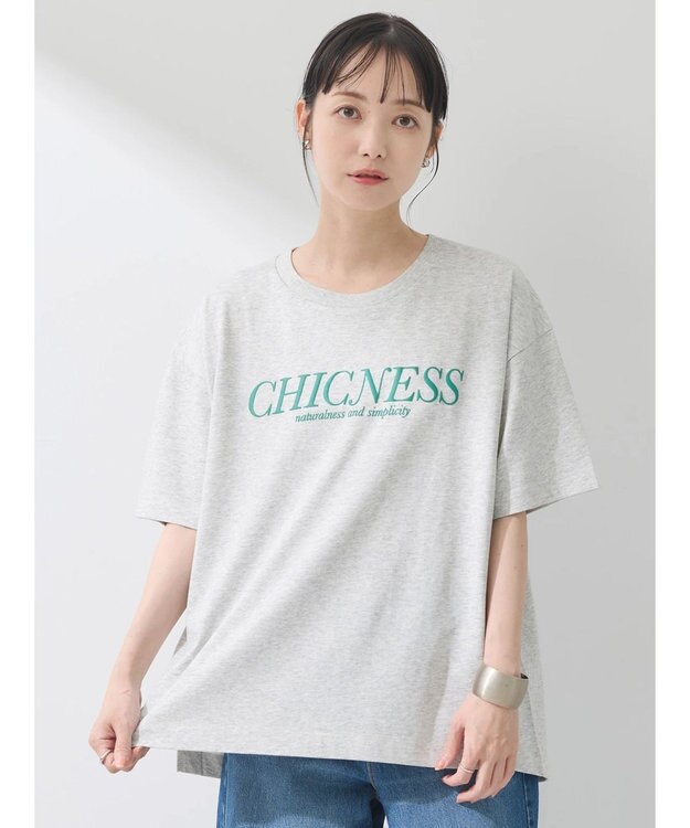earth music&ecology ＣＨＩＣＮＥＳＳ　スリットＴ Gray