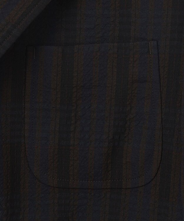 J.PRESS MEN J.PRESSアーカイヴパターン ダークチェックサッカー ジャケット ダークブラウン系4