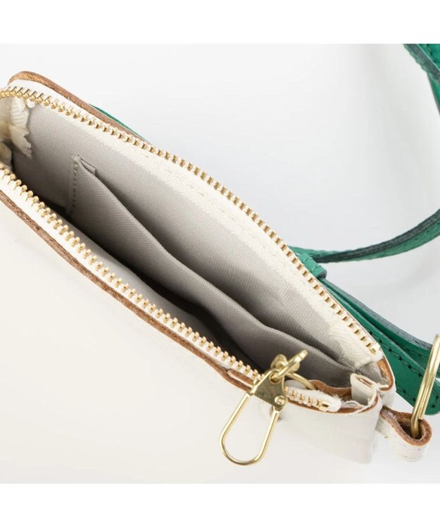 UNBILLION perche フラグメントケース付きモバイルショルダー グリーン