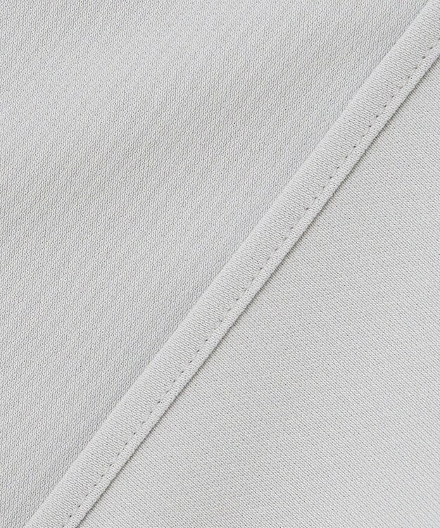 ICB 【洗える】 ジョーゼットスムース ドレープカットソー ライトグレー系