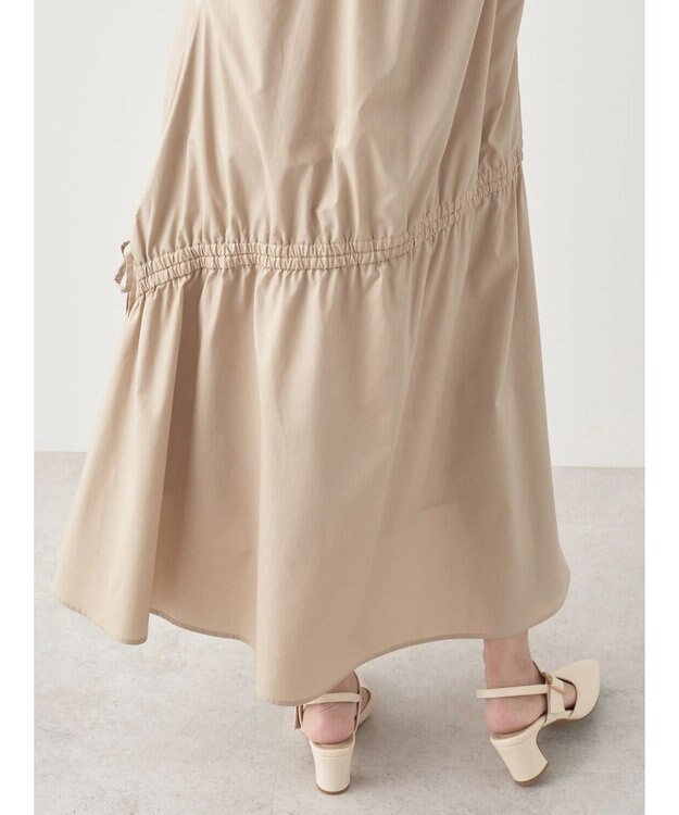 earth music&ecology ドロストデザインキャミワンピース Beige