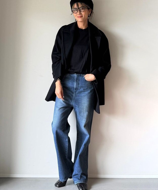 woadblue Marisol掲載＜坪田あさみさんコラボ＞SALUU サルー /デニムパンツ ミッドブルー MIDBLUE