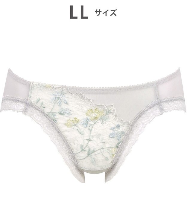 WACOAL ショーツ 【リボンブラ】 BRB413とペア はきこみ丈あさめ やわらかく伸びる素材（バック） レディース PRA113 /ワコール グレー