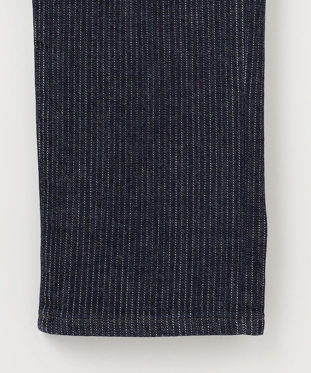 JOSEPH ABBOUD 【ストレッチ/JAPANファブリック/きれいめ】ストライプジャカード デニム ネイビー系1