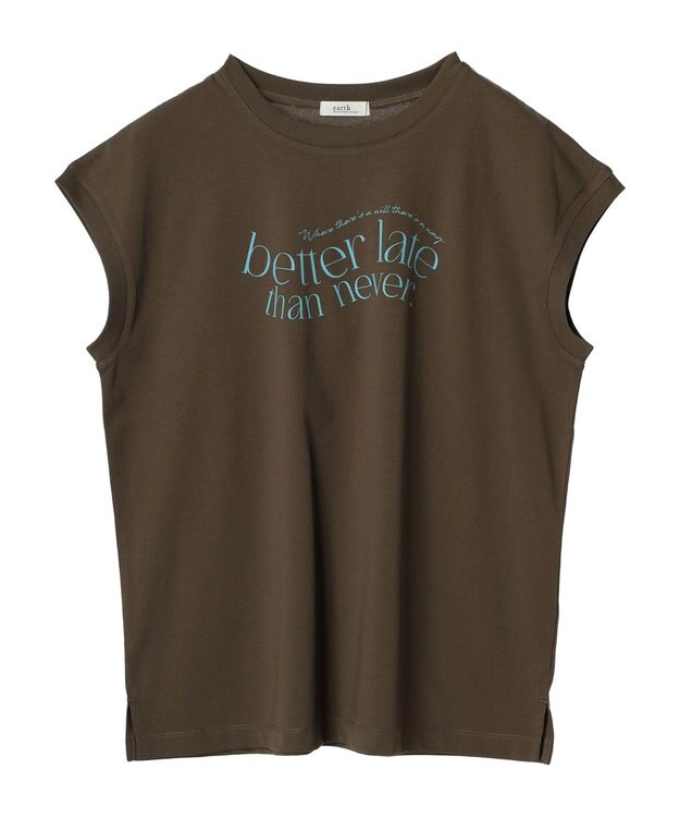 earth music&ecology ｂｅｔｔｅｒ　ｌａｔｅ　フレンチＴ Brown