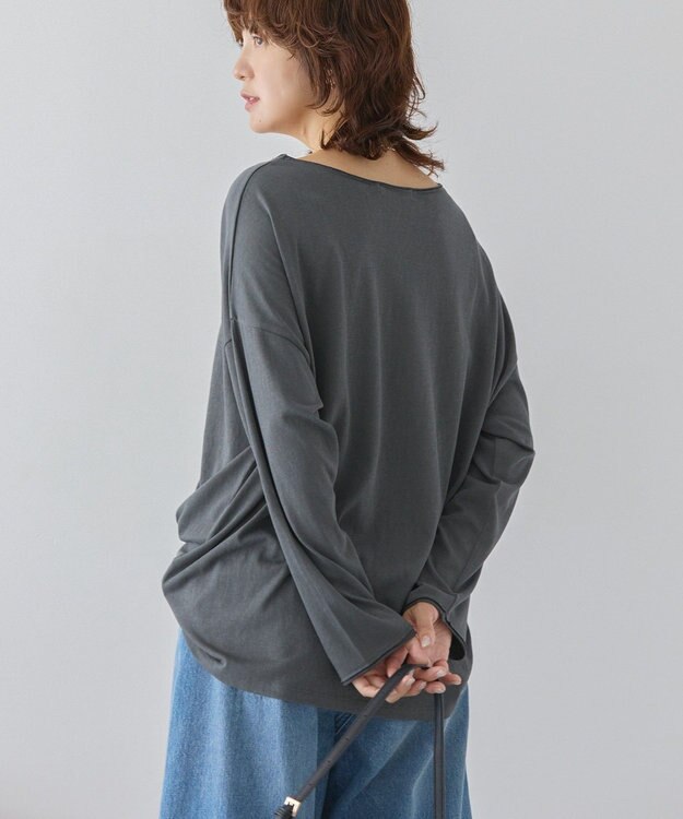 AMERICAN HOLIC スラブ天竺シアープルオーバー Charcoal Gray