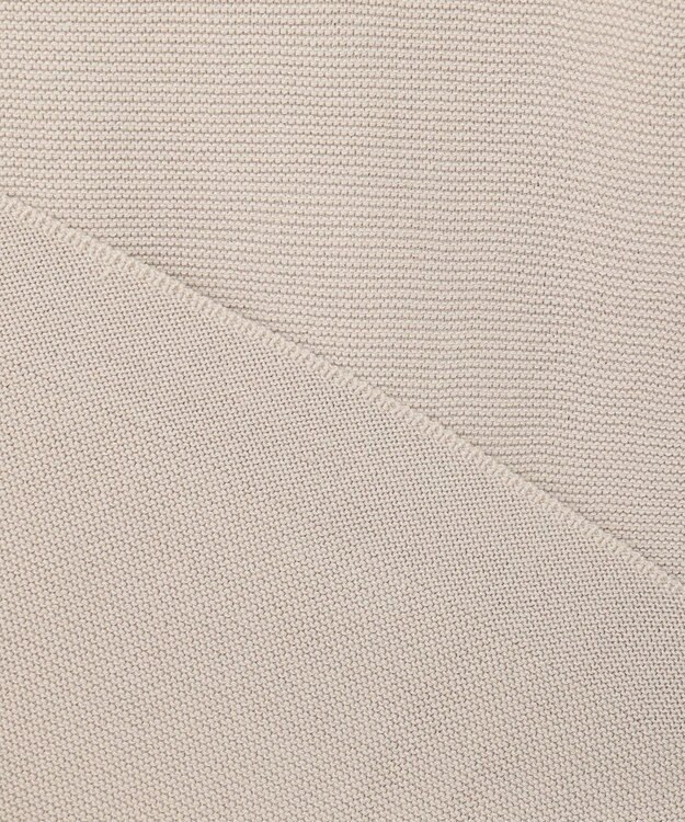 ANY 【洗濯機可】パフスリーブガーターニット サンドベージュ