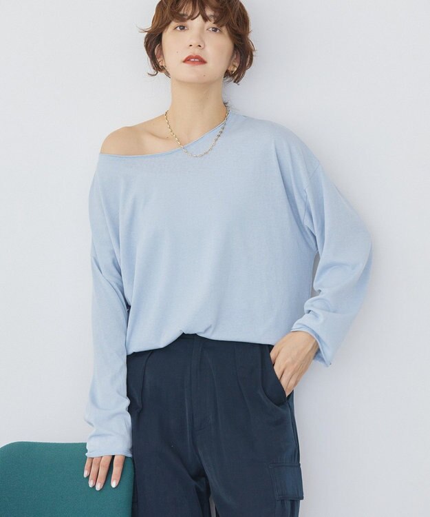 AMERICAN HOLIC スラブ天竺シアープルオーバー Sax