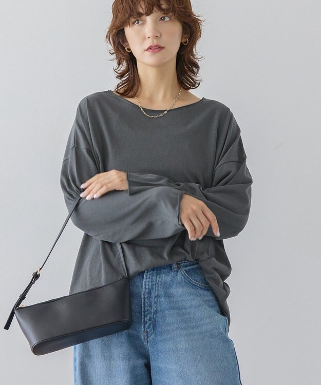 AMERICAN HOLIC スラブ天竺シアープルオーバー Charcoal Gray