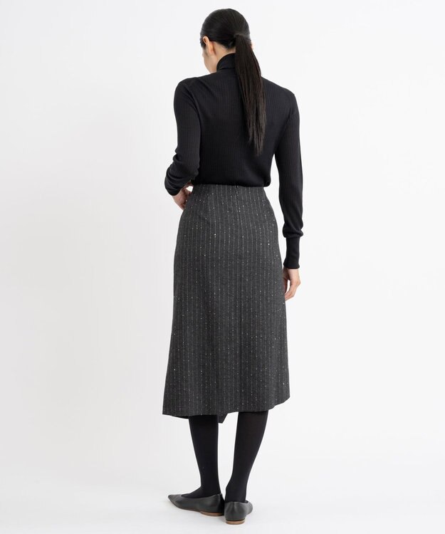 23区 S 【エステータ】シルクリブ タートルニット ブラック系