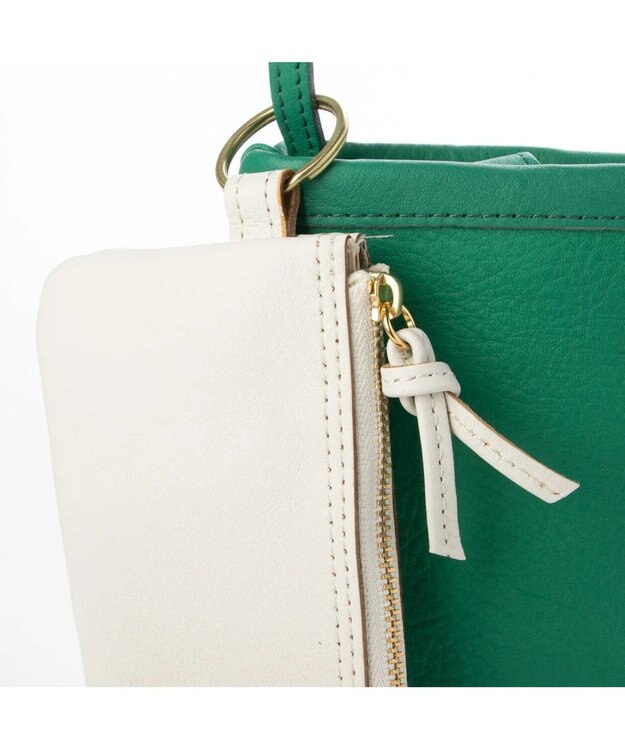 UNBILLION perche フラグメントケース付きモバイルショルダー グリーン