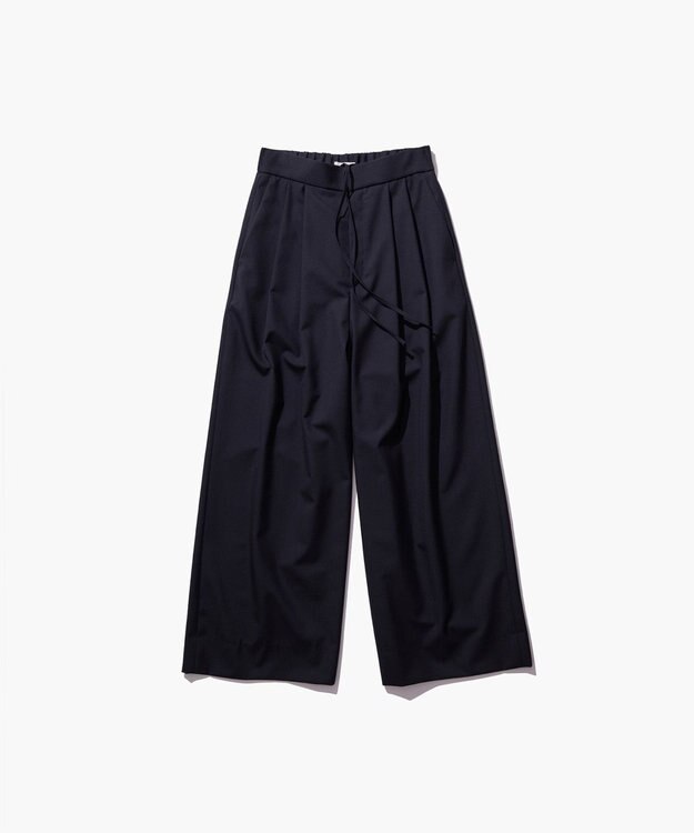 ATON 【26FW】WOOL TROPICAL | ワイドイージーパンツ NAVY
