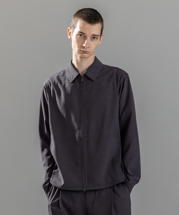 JOSEPH HOMME テクノボイルストレッチ ジップアップブルゾン グレー系