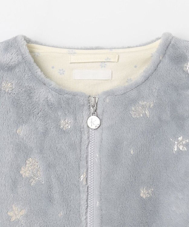 組曲 KIDS 【110-140㎝】スノーフラワー ブルゾン ライトグレー