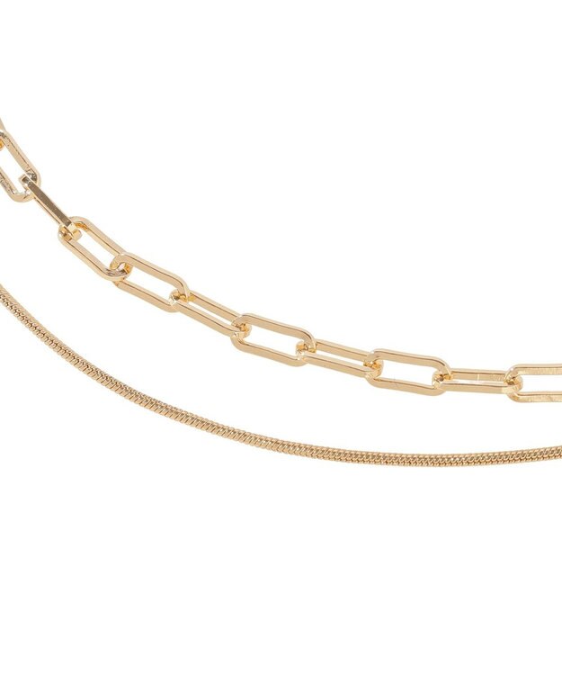 YECCA VECCA マンテルチェーン2連ブレスレット Gold