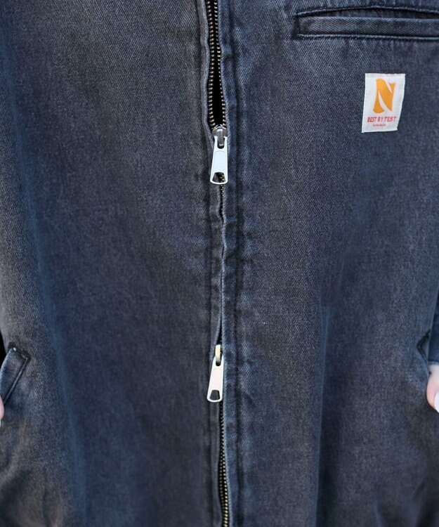 WEGO ワーカーズWジップデニムブルゾン ブラックその他