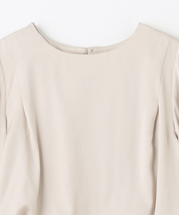 ANY L 【ウエストゴム】プリーツワンピース ベージュ