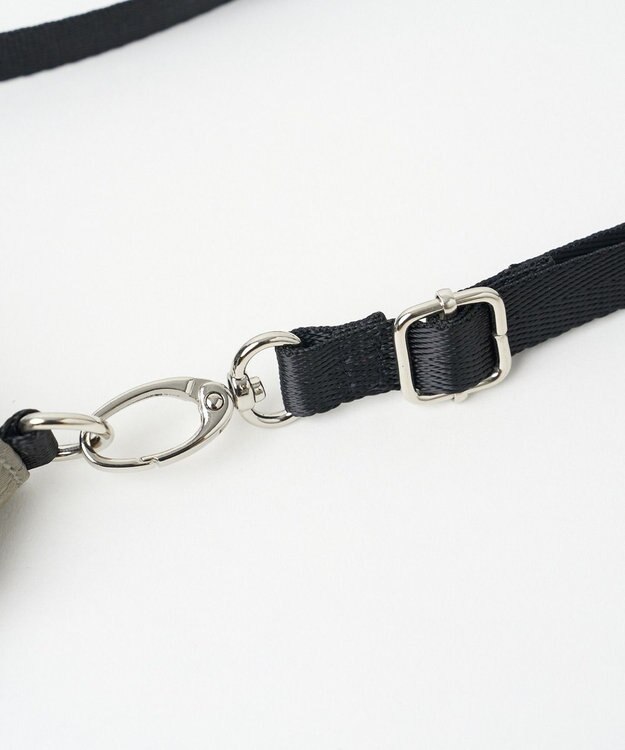 WEGO ナイロンスマホショルダーポーチ グレー