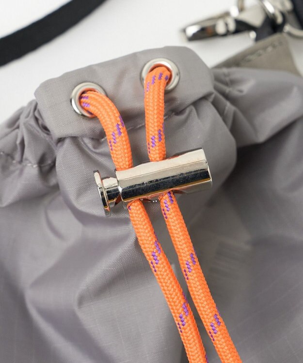 WEGO ナイロンスマホショルダーポーチ グレー