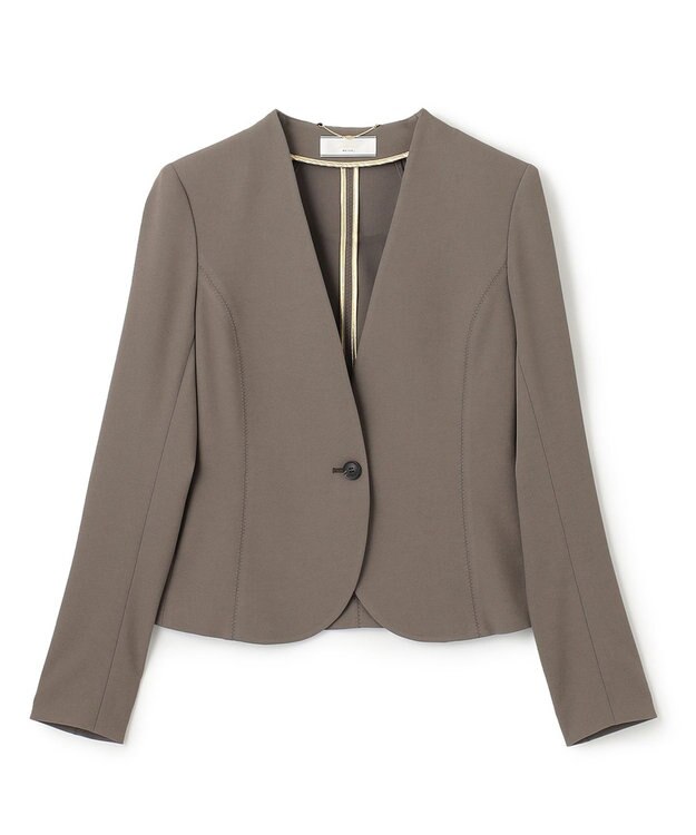 BEIGE， LUIZA / ノーカラージャケット Mocha