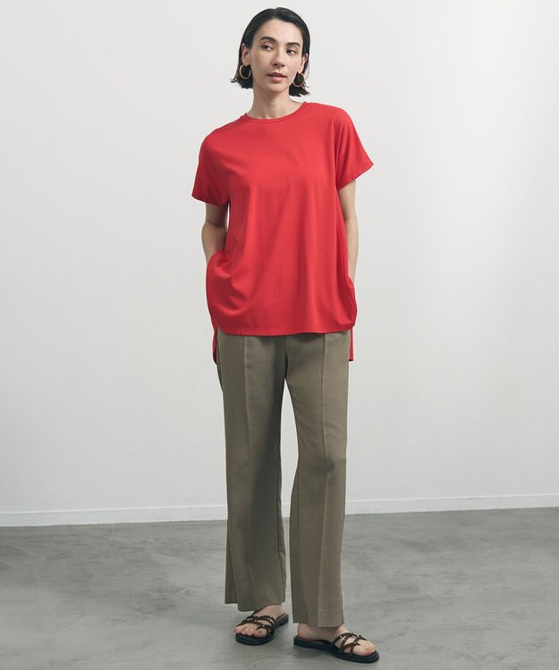 UNFILO 【一部店舗限定カラー】BEAUTY FORM-T フレアTシャツ レッド