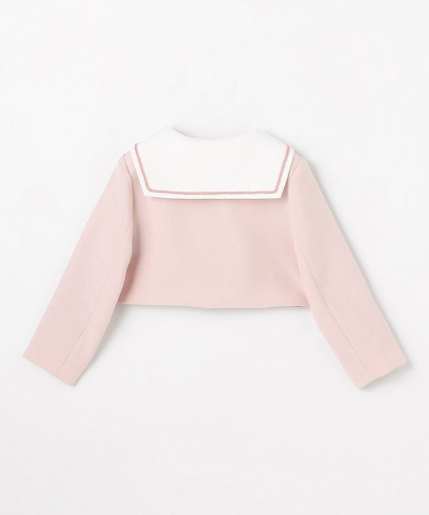 ANY KIDS 【2点セット】セーラージャケット+チェックワンピース ピンクベージュ